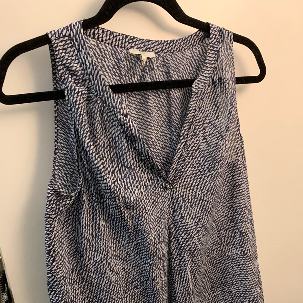 Joie Blue Patterned Women's Dress Tank